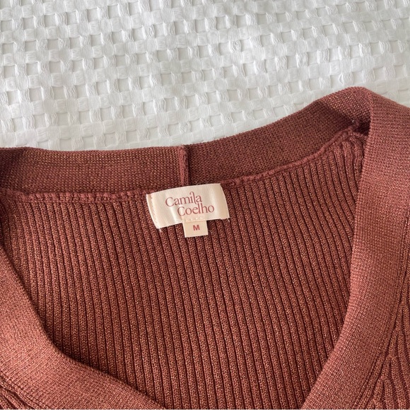 Camila Coelho Alena Set Brown Metallic - Picture 4 of 9